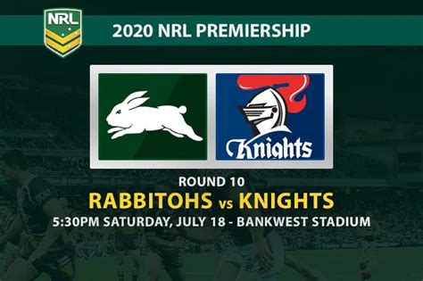 South Sydney Rabbitohs v Newcastle Knights Betting Odds.